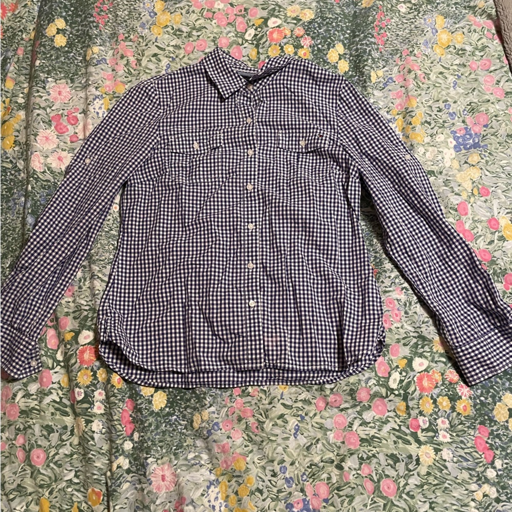 LAST CHANCE Tommy Hilfiger Blue gingham blouse